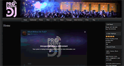 Desktop Screenshot of proeventdj.com