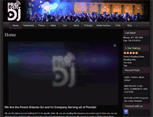 Tablet Screenshot of proeventdj.com